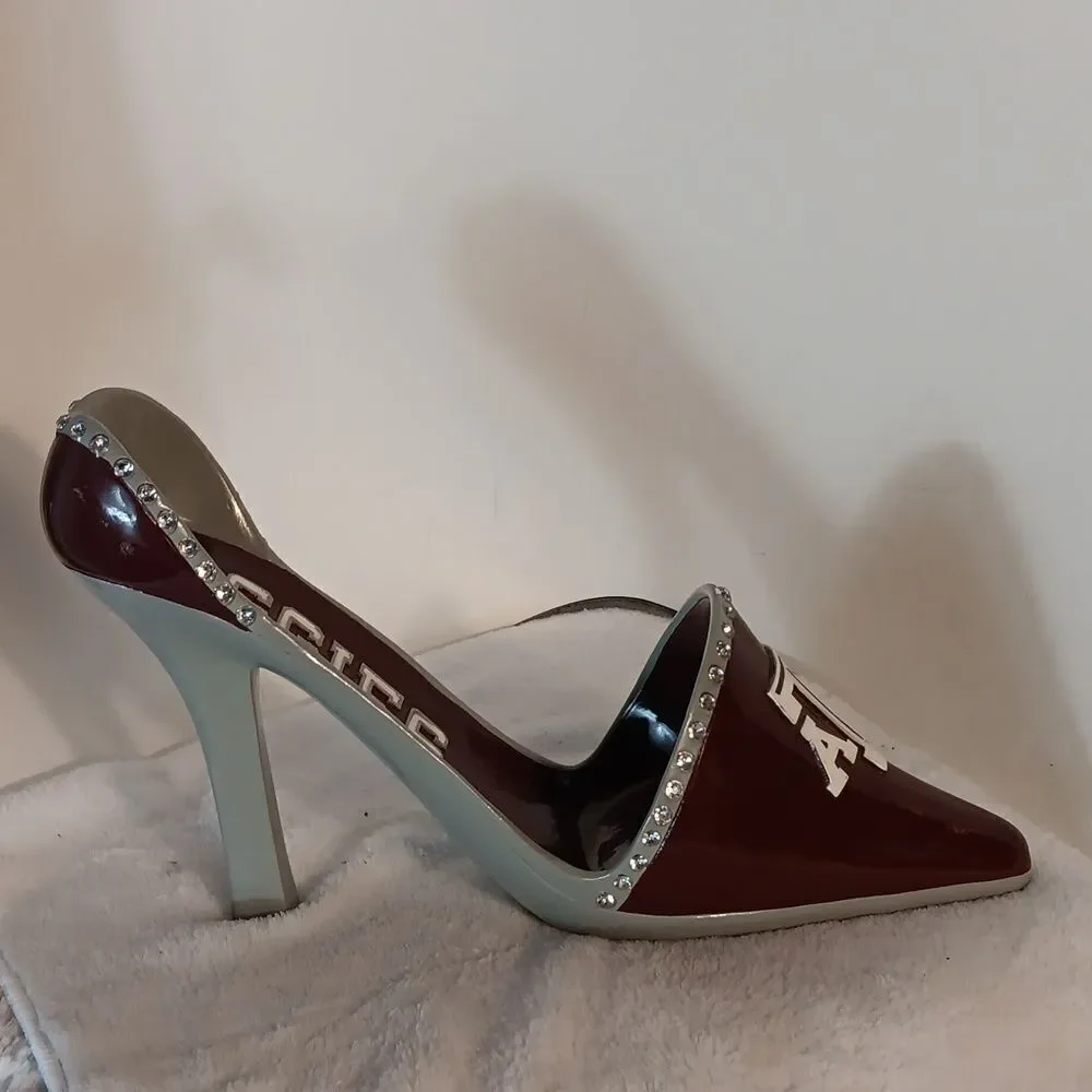 Texas A&M Maroon Stiletto Shoe Bottle Holder